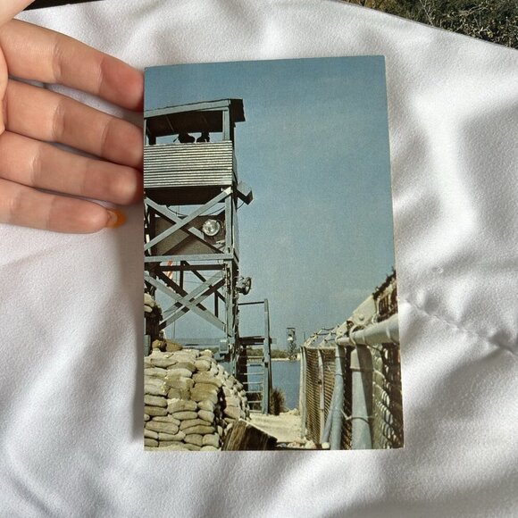 3 Vintage 80s Postcards Guantanamo Bay Cuba United States Naval Base Watergate - Picture 2 of 7